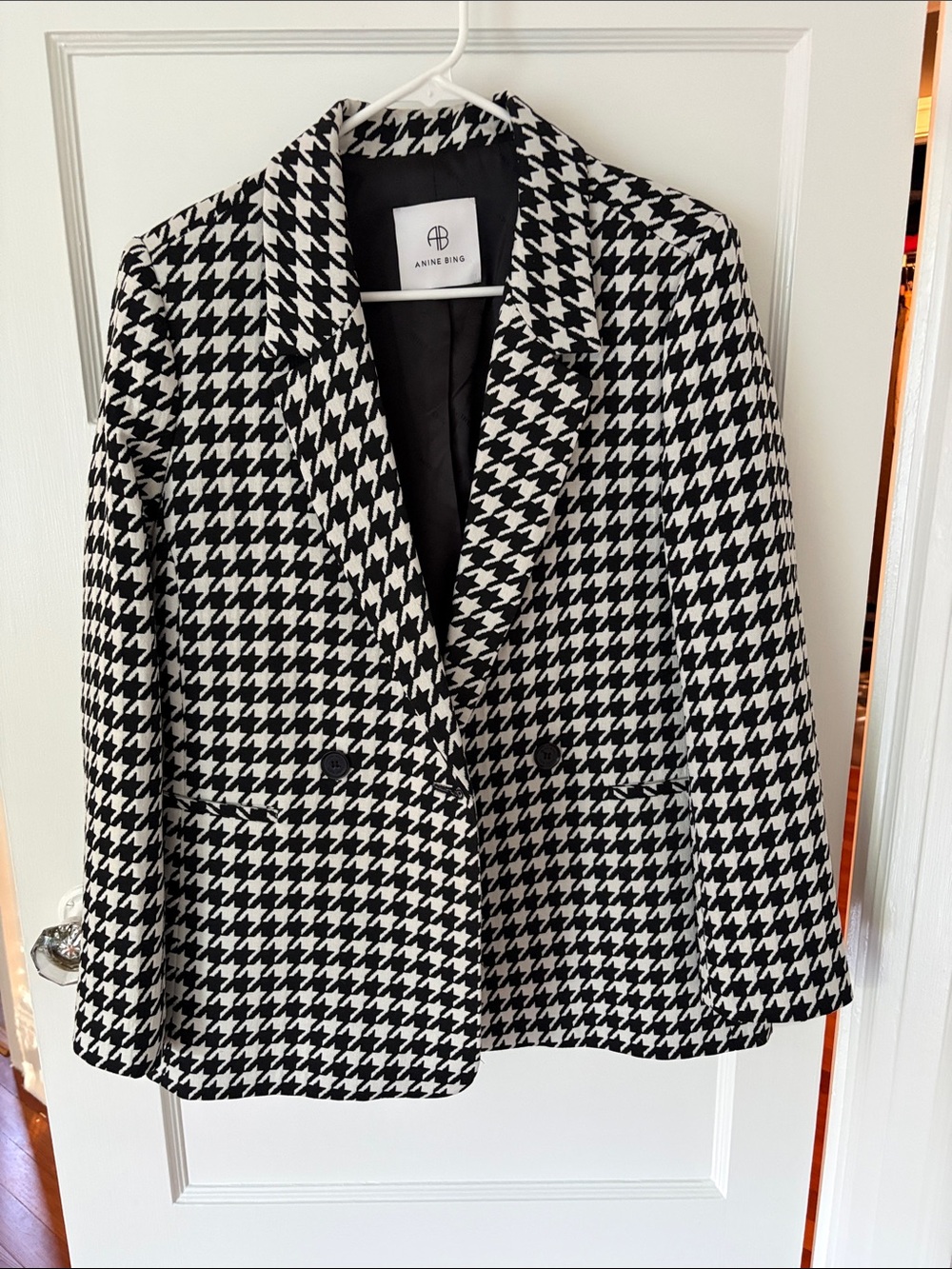 Houndstooth blazer
